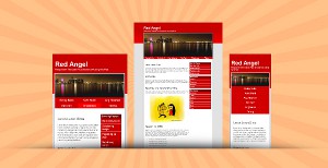 Responsive Web Template Red Angel