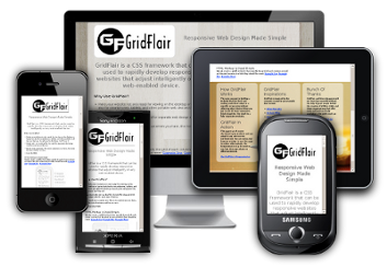 responsive web design using GridFlair