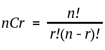 lotto combination formula