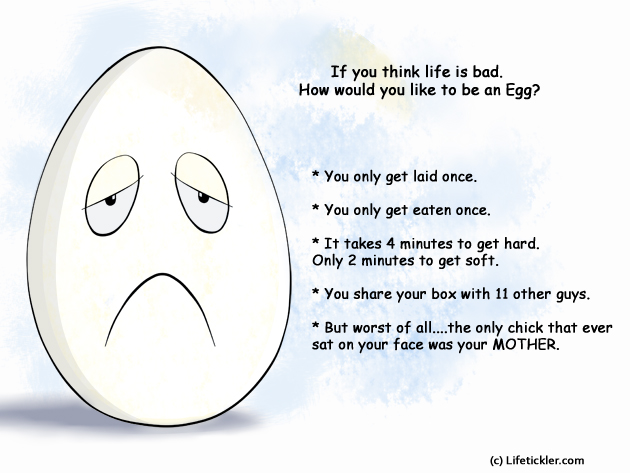 a picture of sad egg